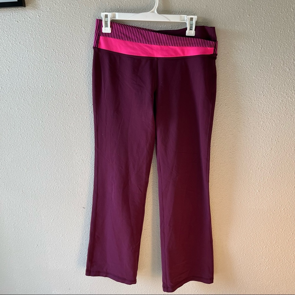 Lululemon Astro Pant Flare Wide Leg Leggings Plum